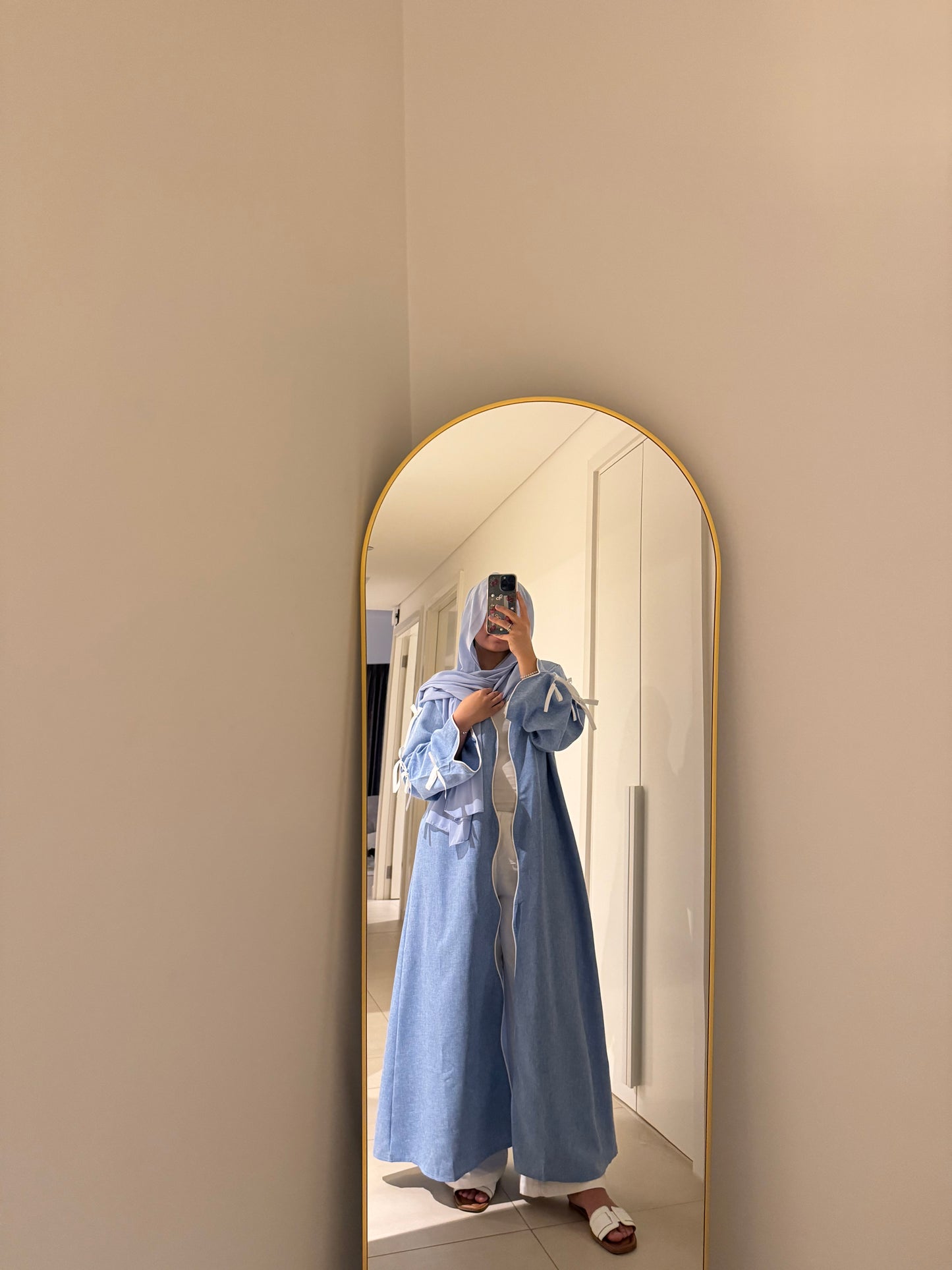 Coquette abaya- blue