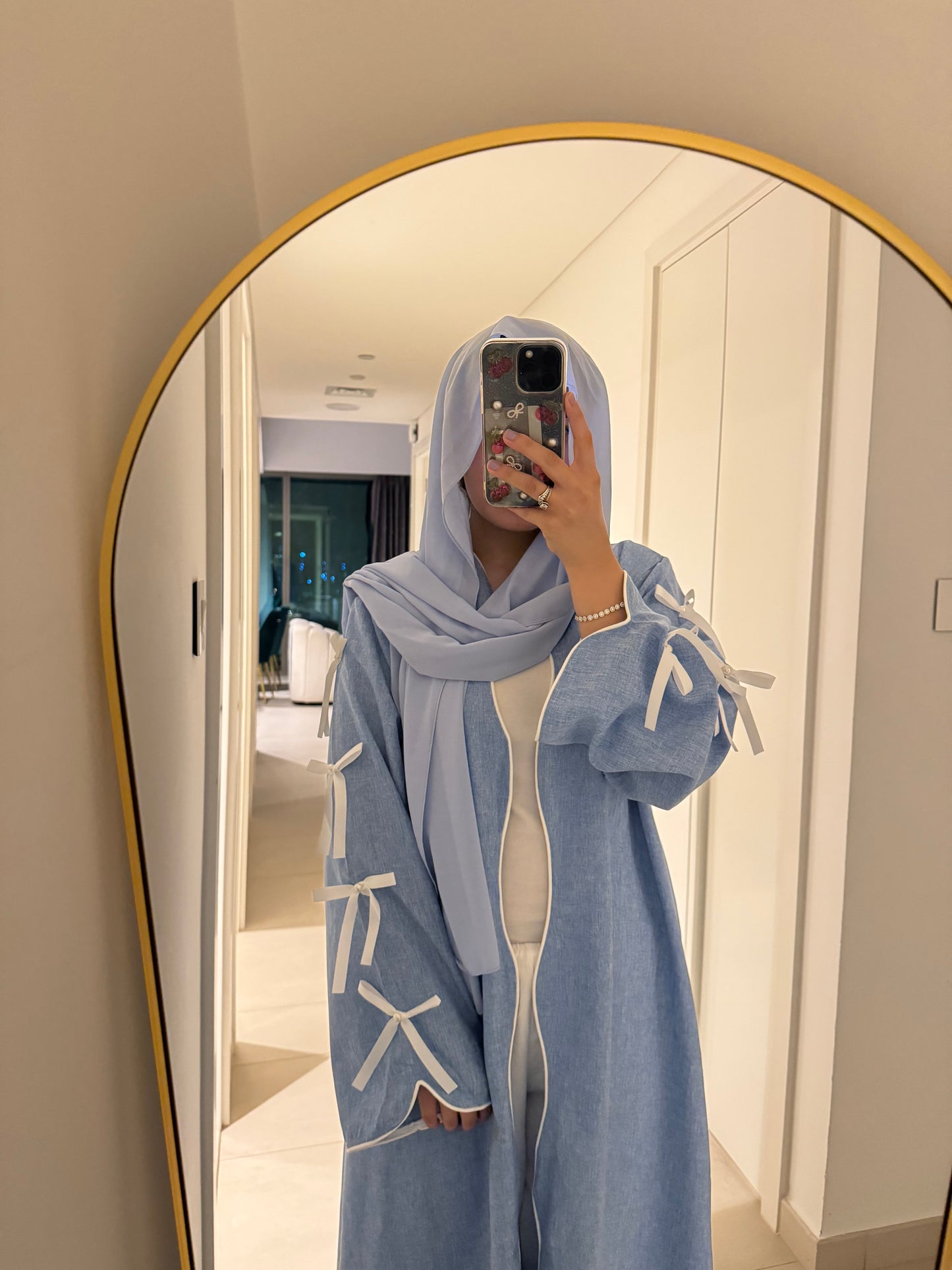 Coquette abaya- blue